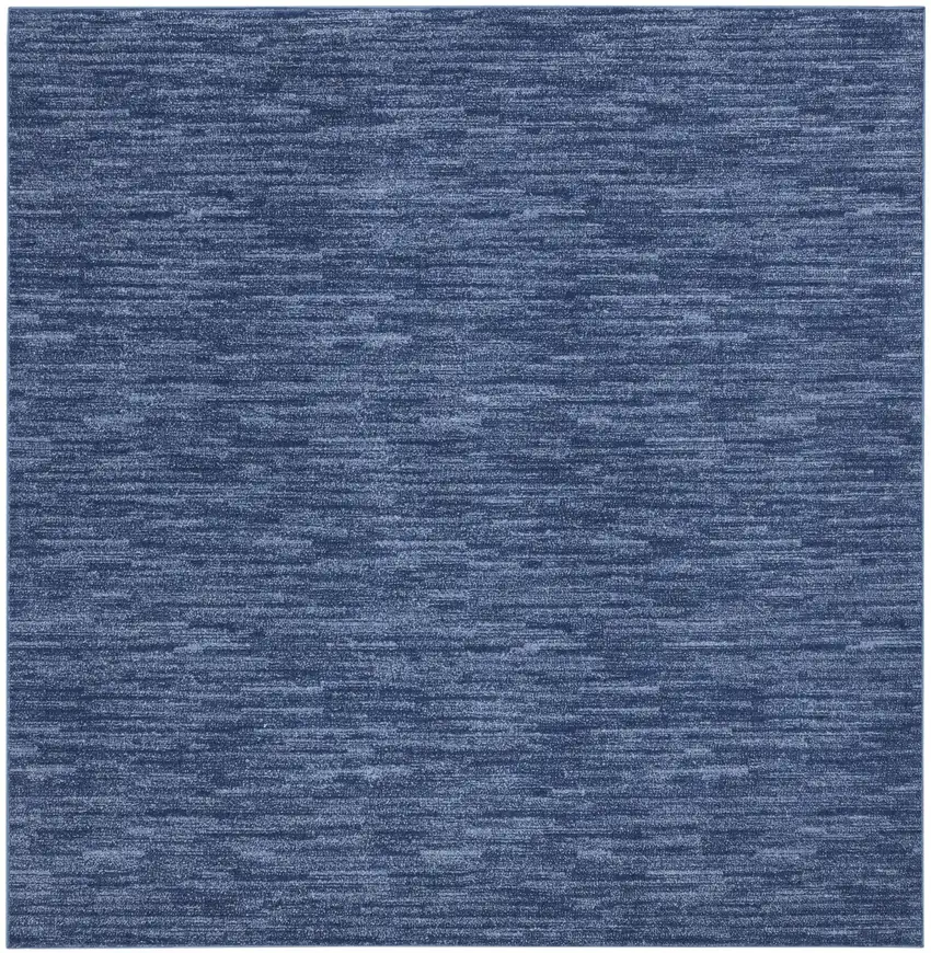 Navy Blue Square Non Skid Indoor Outdoor Area Rug Photo 4