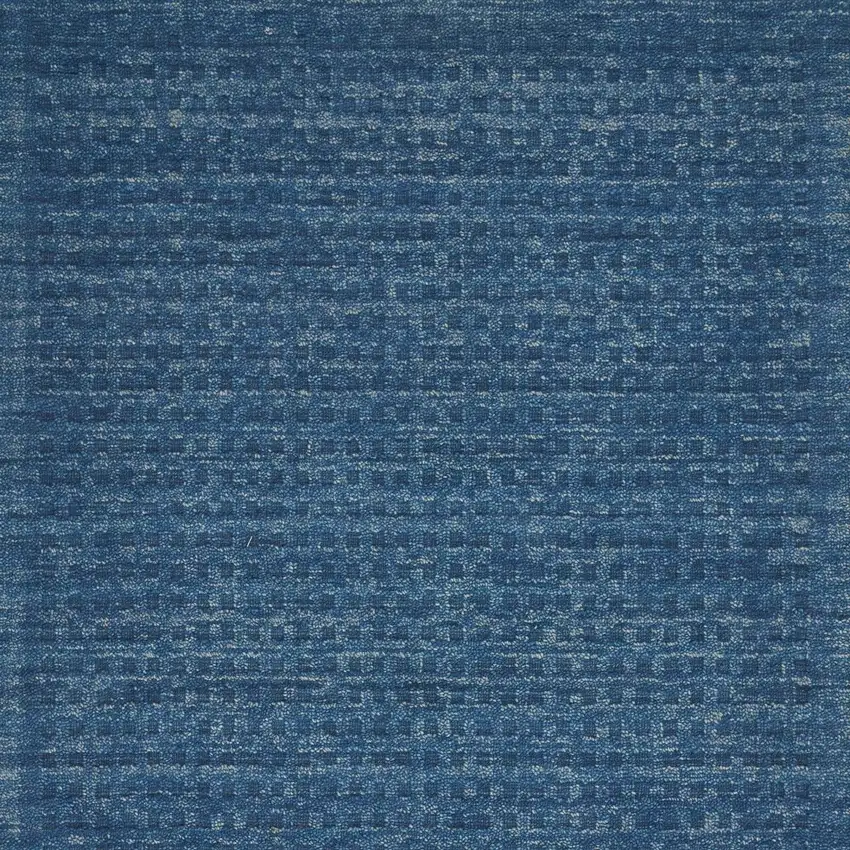 Navy Blue Wool Area Rug Photo 8
