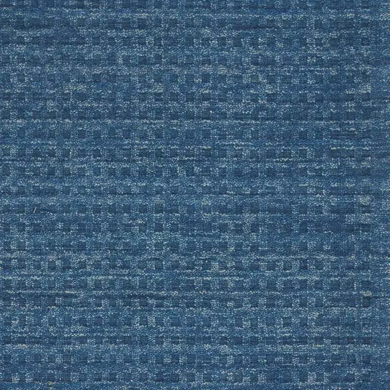 Navy Blue Wool Area Rug Photo 9