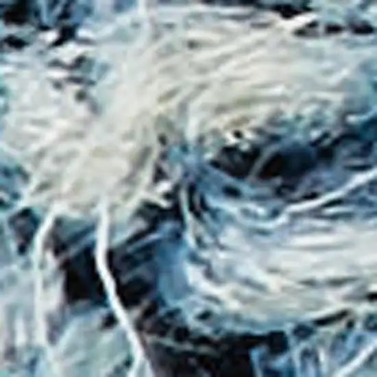 Navy Blue Wool Area Rug Photo 3