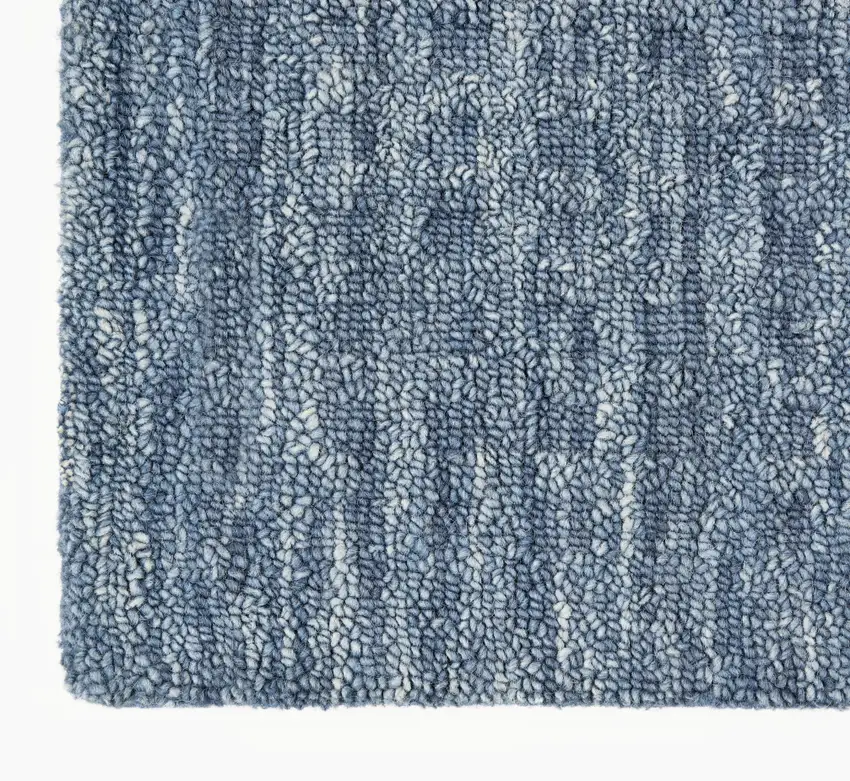 Navy Blue Wool Area Rug Photo 9