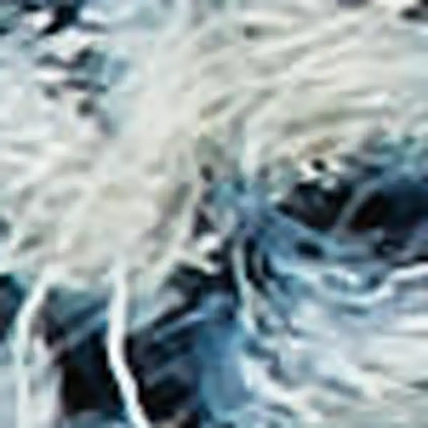 Navy Blue Wool Area Rug Photo 2