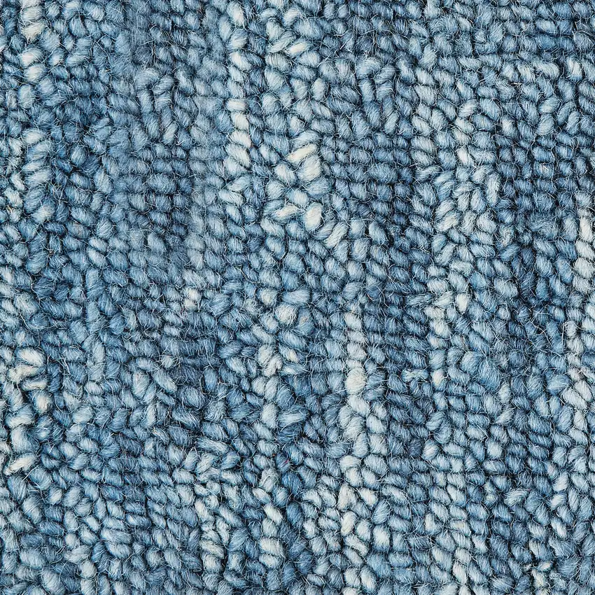 Navy Blue Wool Area Rug Photo 4