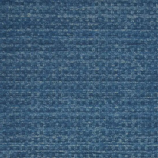 Navy Blue Wool Area Rug Photo 9