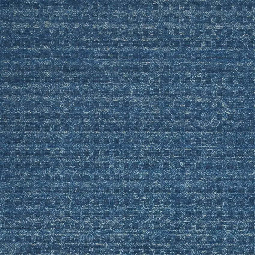 Navy Blue Wool Area Rug Photo 9