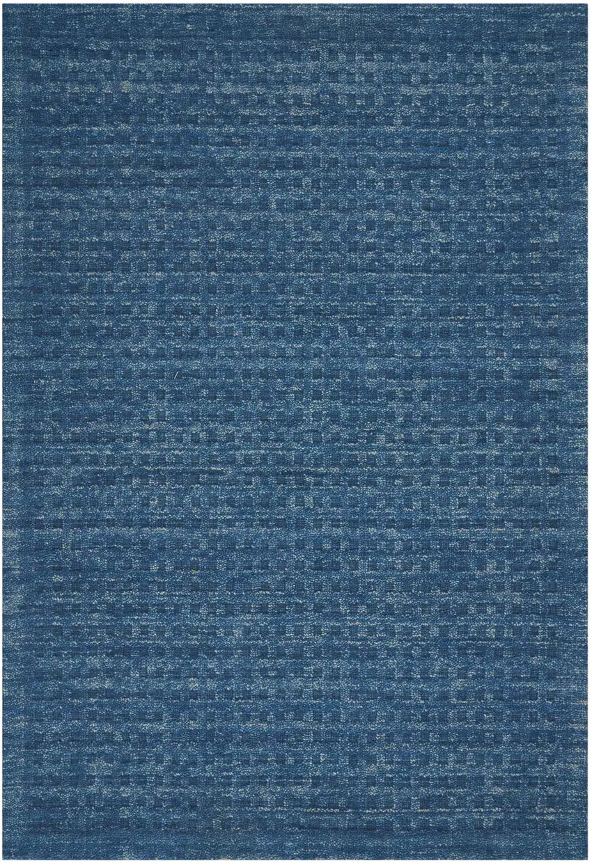 Navy Blue Wool Area Rug Photo 2