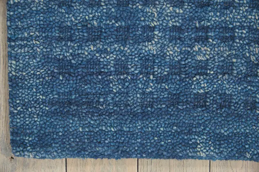 Navy Blue Wool Area Rug Photo 7