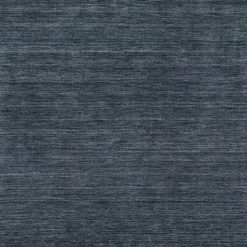 Navy Blue Wool Hand Tufted Area Rug Photo 5