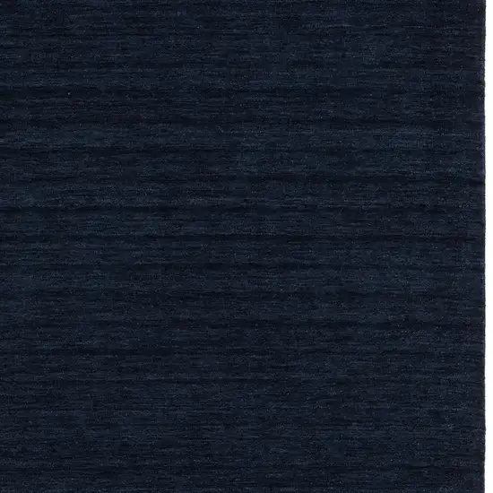 Navy Blue Wool Hand Tufted Area Rug Photo 5