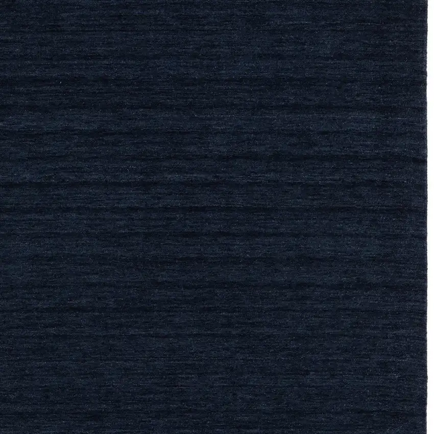Navy Blue Wool Hand Tufted Area Rug Photo 5