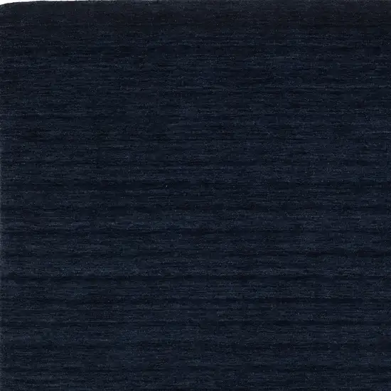 Navy Blue Wool Hand Tufted Area Rug Photo 9