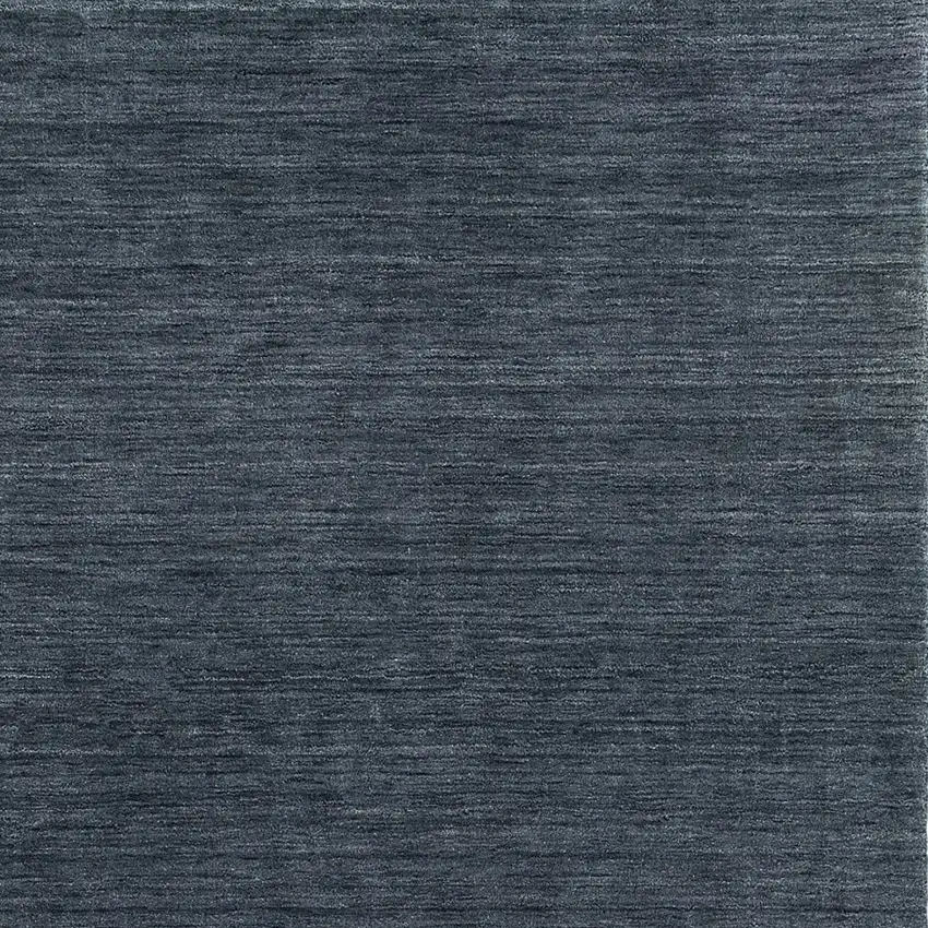 Navy Blue Wool Hand Tufted Area Rug Photo 4