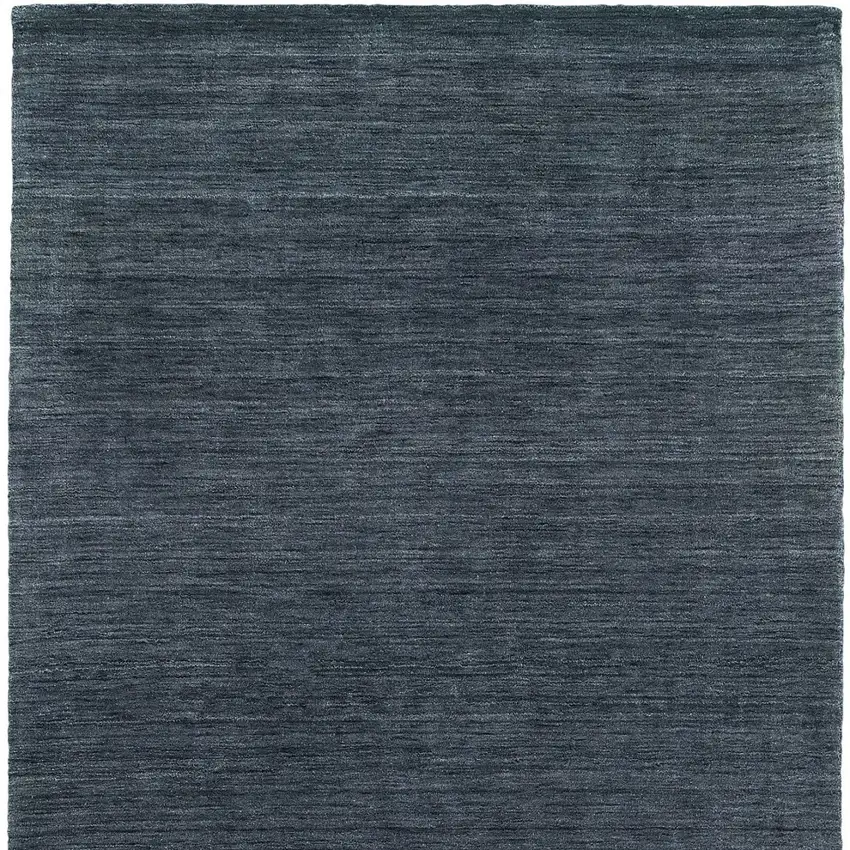 Navy Blue Wool Hand Tufted Area Rug Photo 5