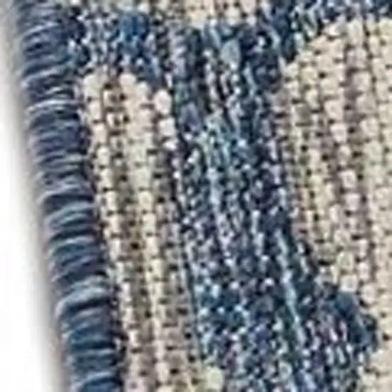 Blue And Gray Indoor Outdoor Area Rug Photo 2