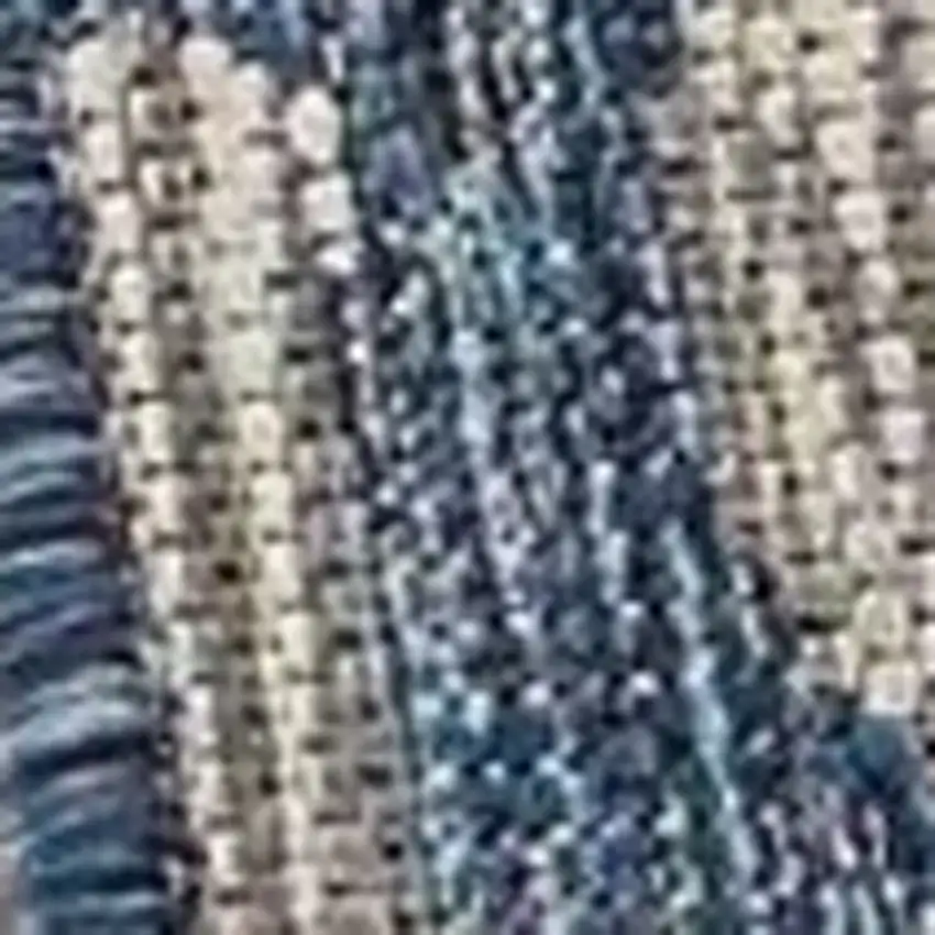 Blue And Gray Indoor Outdoor Area Rug Photo 9