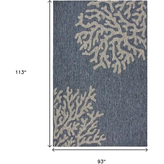 Blue And Gray Indoor Outdoor Area Rug Photo 3