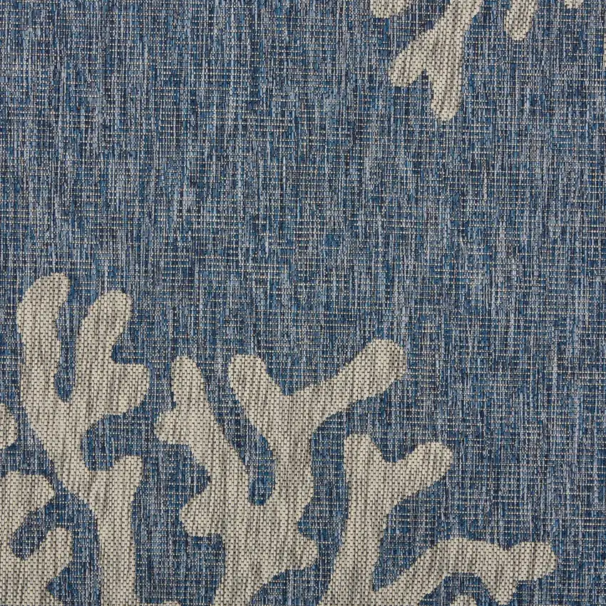 Navy Coral Reef Indoor Outdoor Scatter Rug Photo 2
