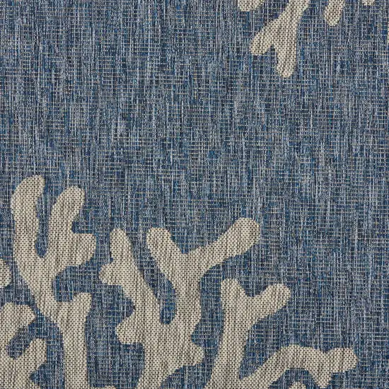 Navy Coral Reef Indoor Outdoor Scatter Rug Photo 2