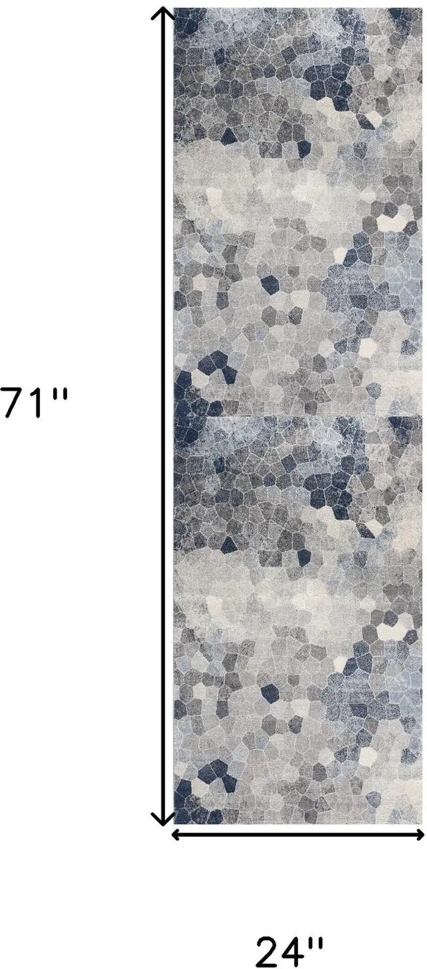 Navy Geometric Area Rug Photo 8