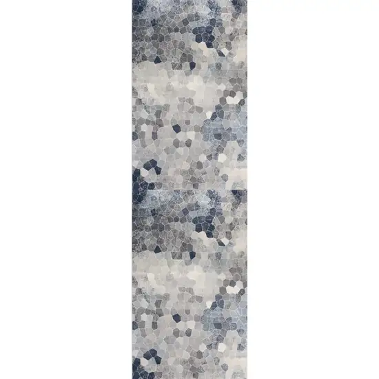 Navy Geometric Area Rug Photo 1