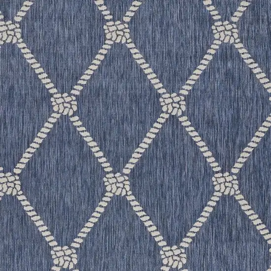 Blue And Gray Indoor Outdoor Area Rug Photo 3