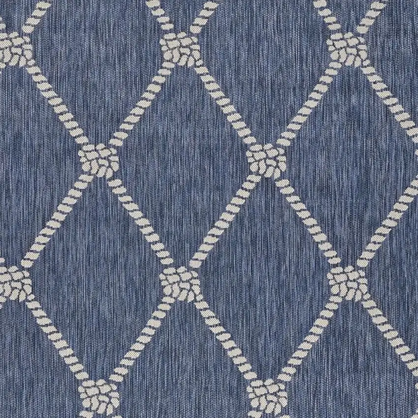 Blue And Gray Indoor Outdoor Area Rug Photo 3