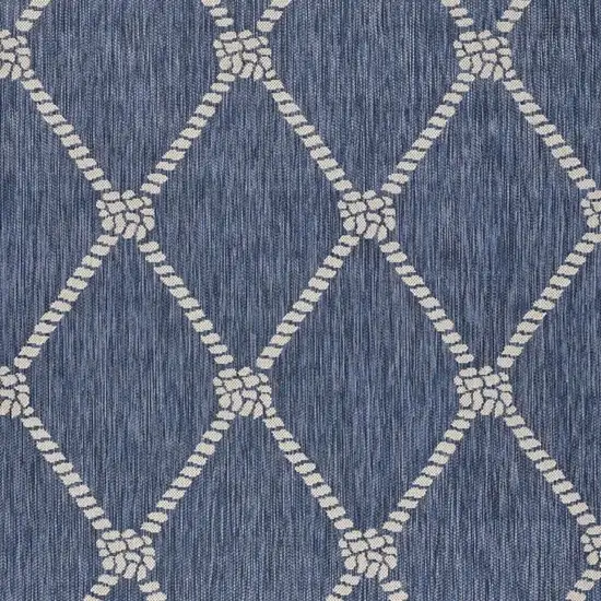 Blue And Gray Indoor Outdoor Area Rug Photo 6
