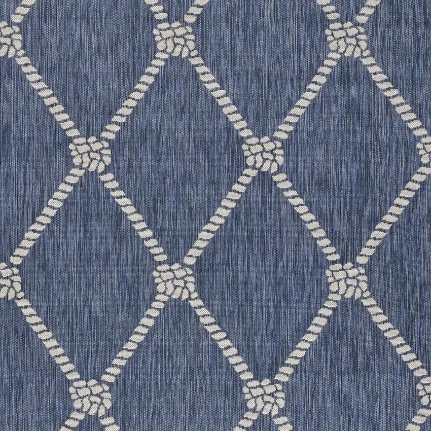 Blue And Gray Indoor Outdoor Area Rug Photo 6