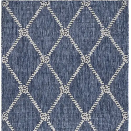 Blue And Gray Indoor Outdoor Area Rug Photo 4