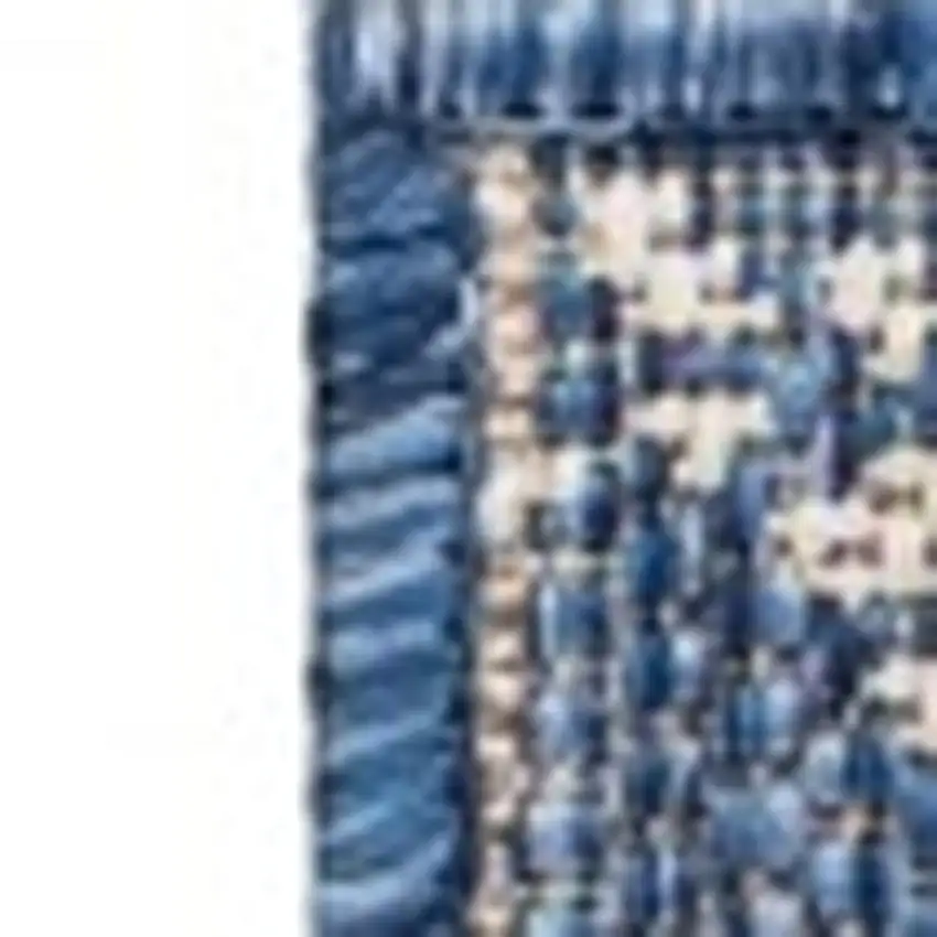 Blue And Gray Indoor Outdoor Area Rug Photo 6