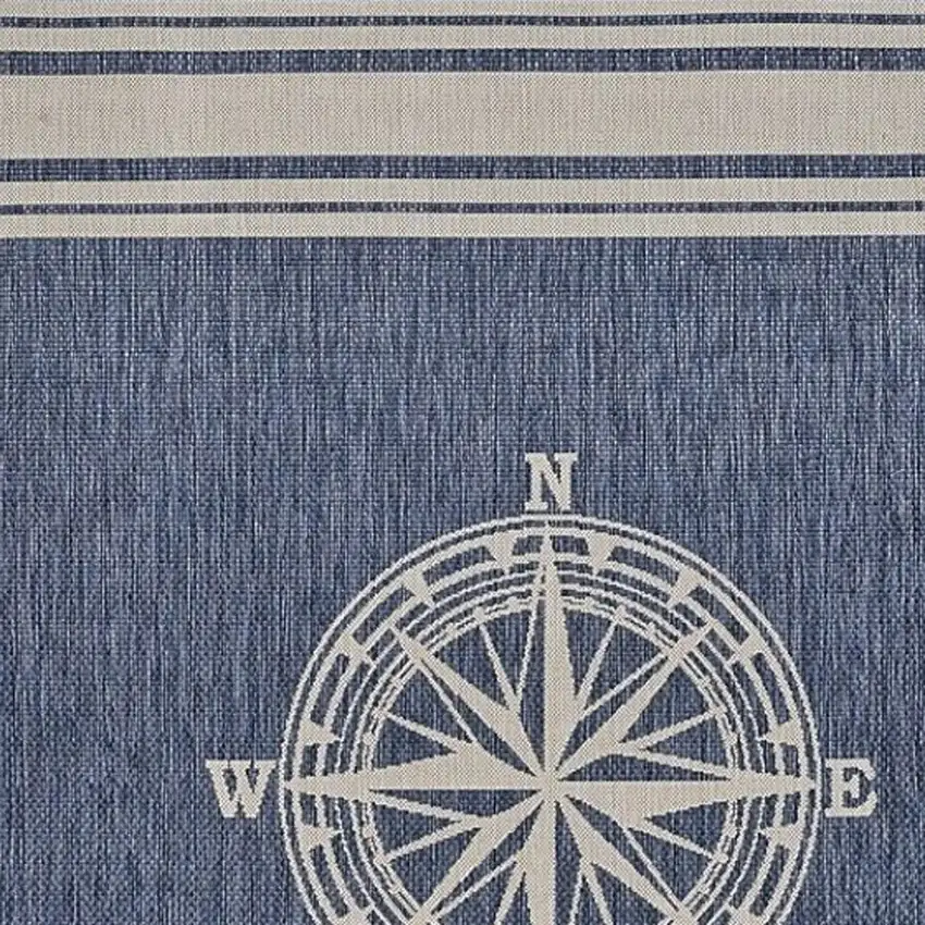 Blue And Gray Indoor Outdoor Area Rug Photo 4