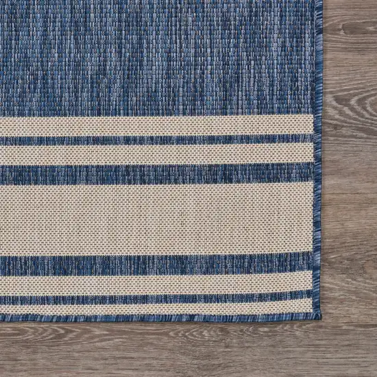 Navy Nautical Indoor Outdoor Area Rug Photo 6