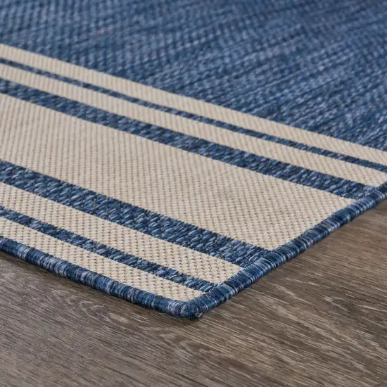 Navy Nautical Indoor Outdoor Area Rug Photo 4