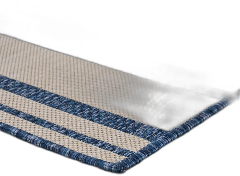 Navy Nautical Indoor Outdoor Area Rug Photo 3
