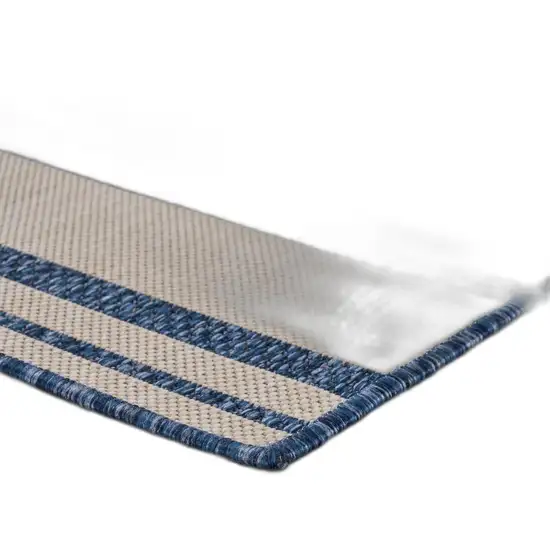Navy Nautical Indoor Outdoor Area Rug Photo 3