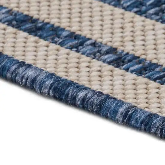 Blue And Gray Indoor Outdoor Area Rug Photo 2