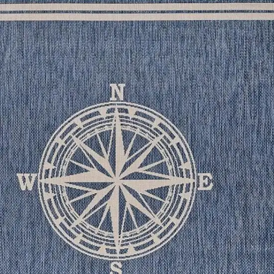 Blue And Gray Indoor Outdoor Area Rug Photo 4