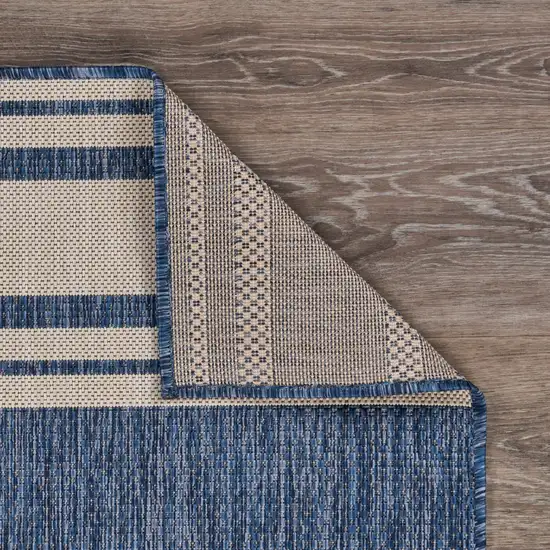 Navy Nautical Indoor Outdoor Area Rug Photo 2