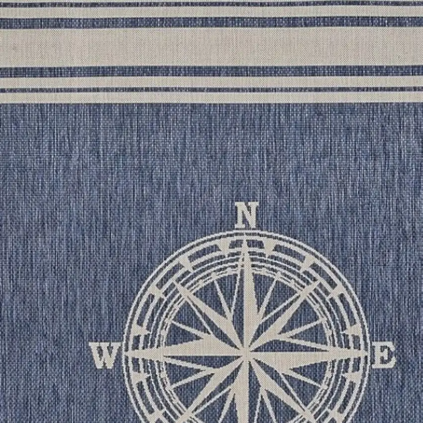 Blue And Gray Indoor Outdoor Area Rug Photo 3