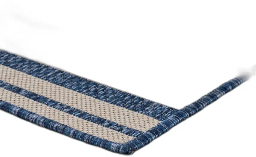 Navy Nautical Indoor Outdoor Area Rug Photo 8
