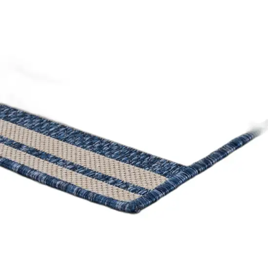 Navy Nautical Indoor Outdoor Area Rug Photo 8