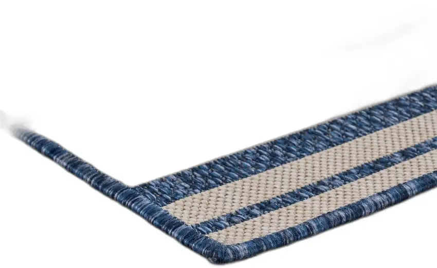 Navy Nautical Indoor Outdoor Area Rug Photo 9