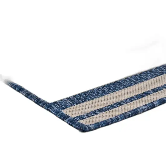 Navy Nautical Indoor Outdoor Area Rug Photo 9