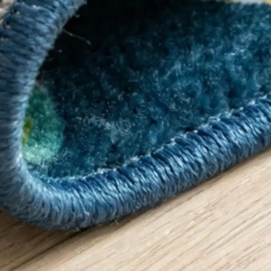 Navy Red and Orange Juvenile Airplanes Youthful Area Rug Photo 2