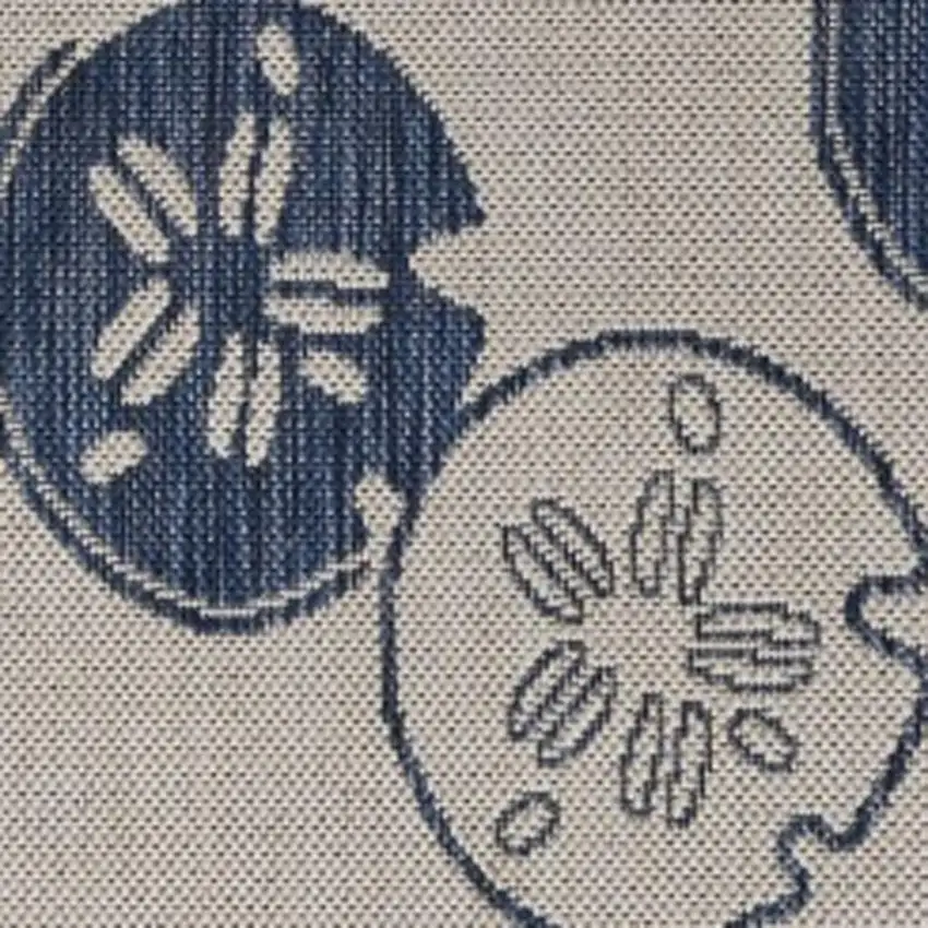 Blue And Gray Indoor Outdoor Area Rug Photo 5