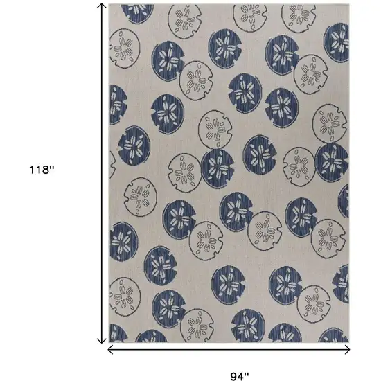 Blue And Gray Indoor Outdoor Area Rug Photo 3