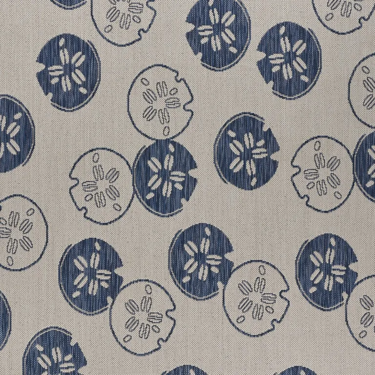 Navy Sand Dollars Indoor Outdoor Area Rug Photo 2