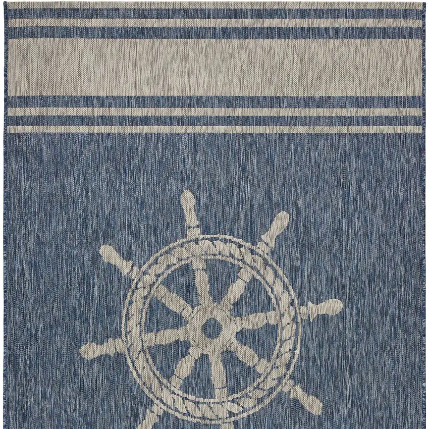 Navy Ship Helm Indoor Outdoor Area Rug Photo 10