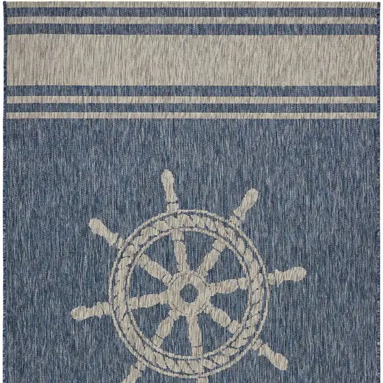 Navy Ship Helm Indoor Outdoor Area Rug Photo 10