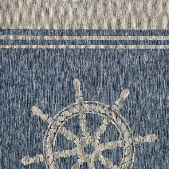 Navy Ship Helm Indoor Outdoor Area Rug Photo 11